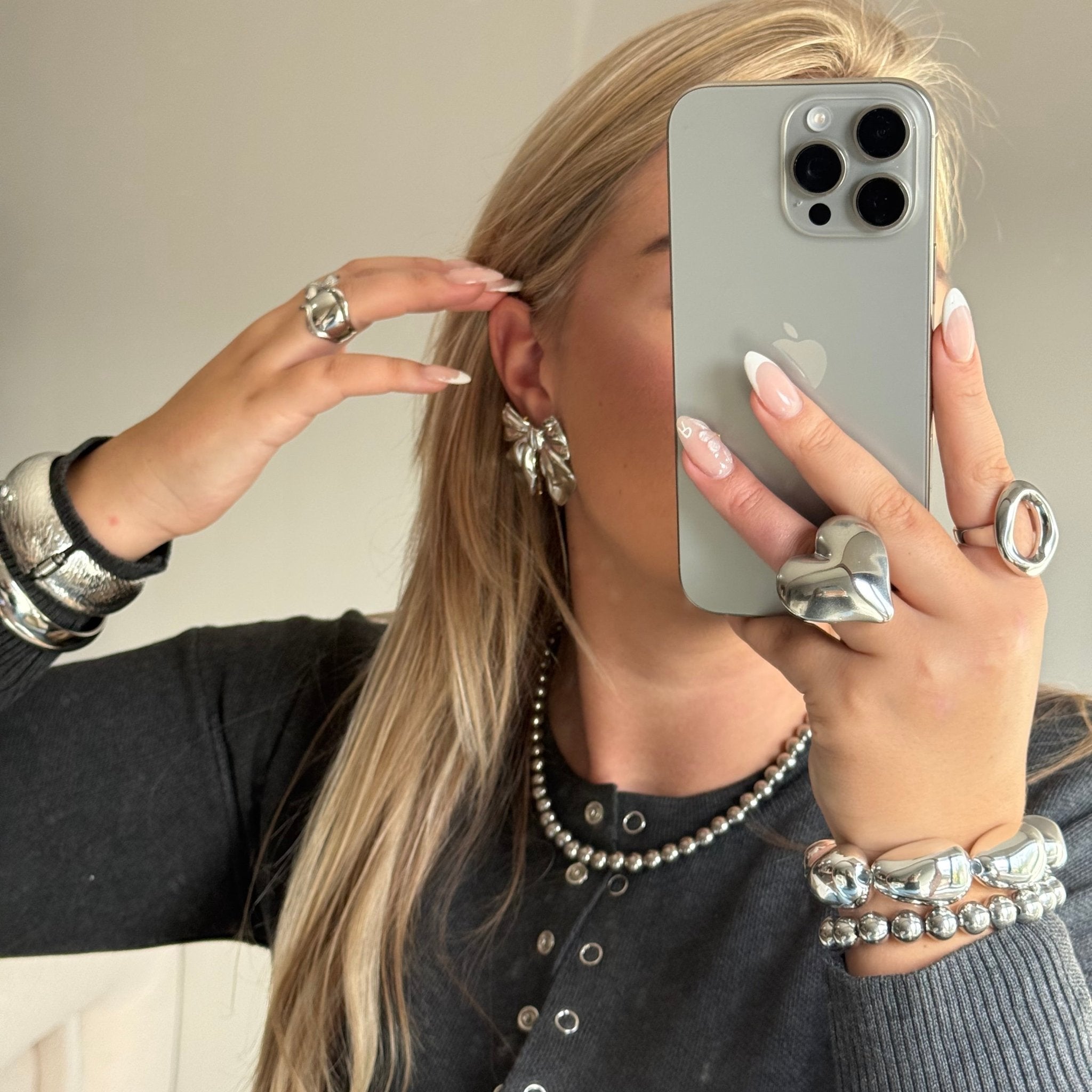 Chrome Beads Necklace - Lunéah