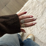 Glitter Oval Ring - Lunéah