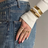 Sparkling Swirl Ring - Lunéah