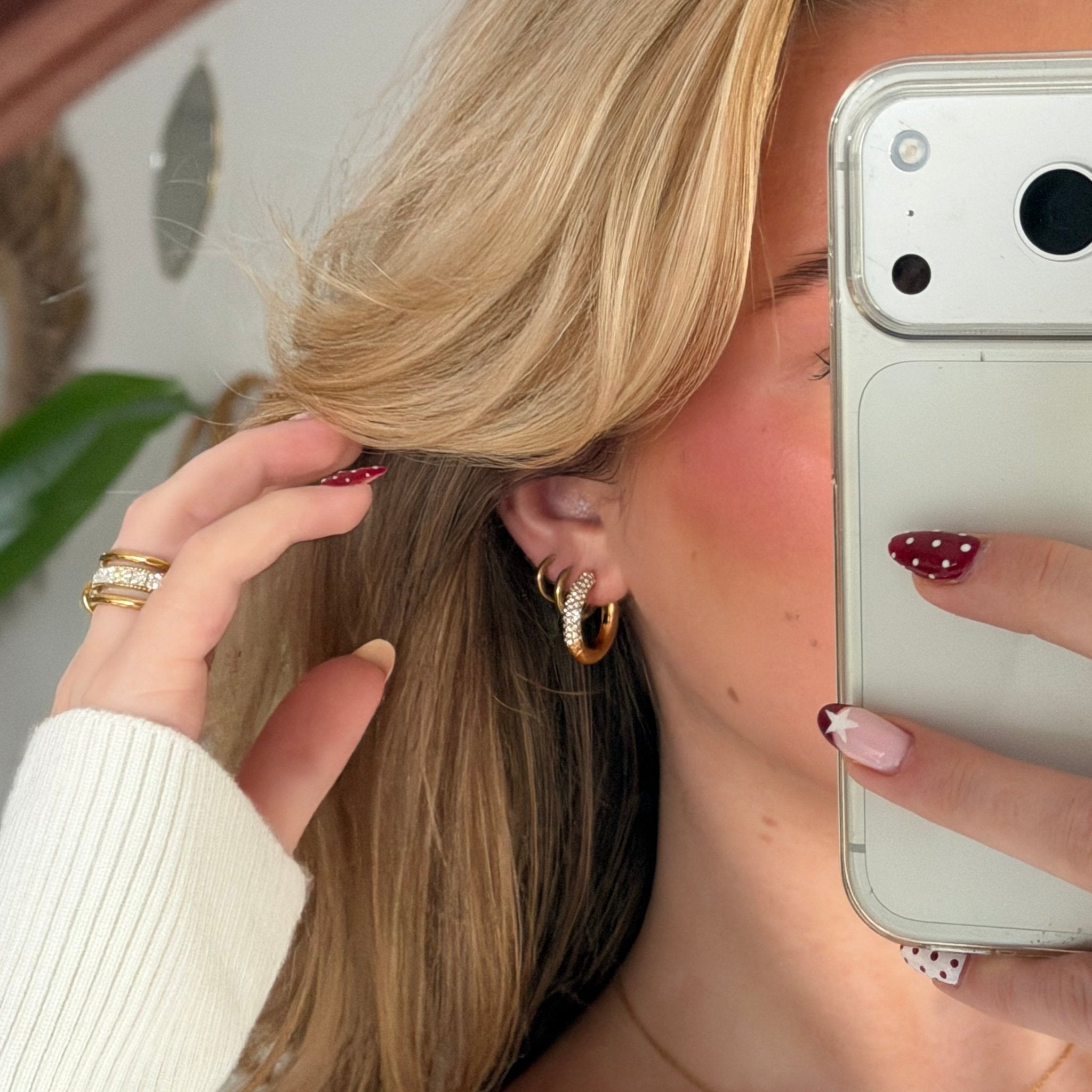 Sparkle Mini Hoops - Lunéah