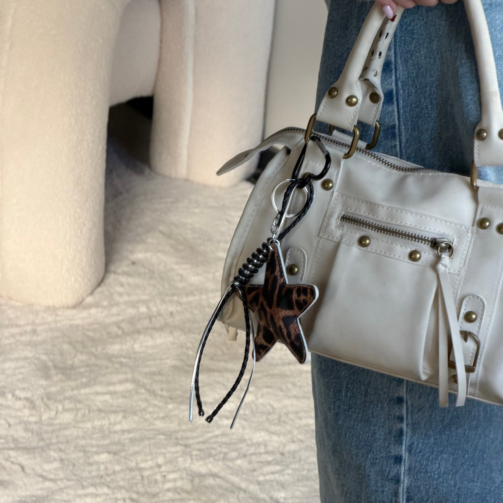Leopard Star Bag Charm - Lunéah