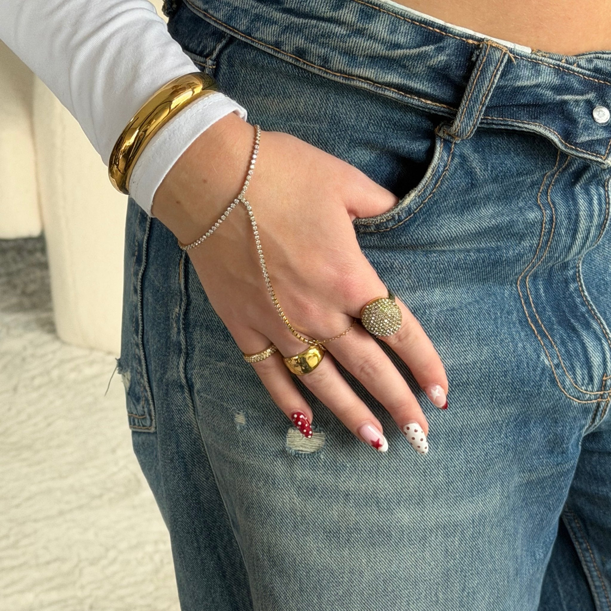 Glitter Oval Ring - Lunéah