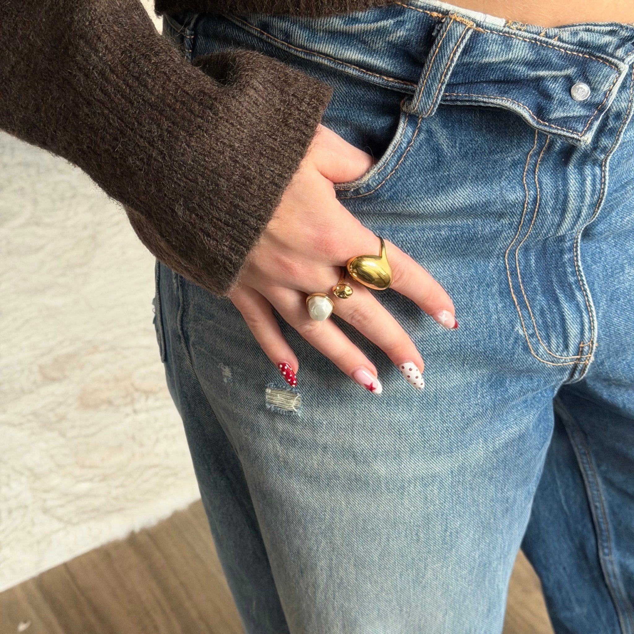 Oval Pearl Ring - Lunéah