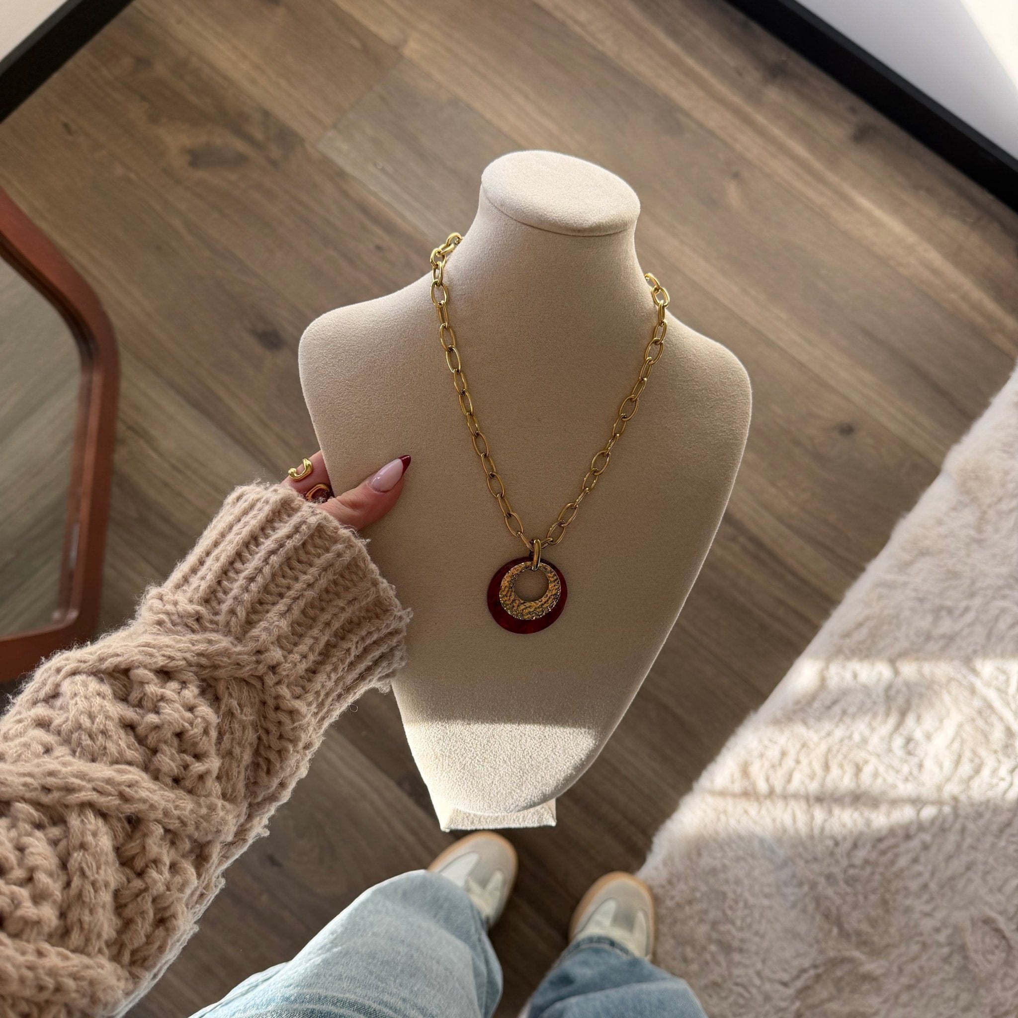 Duo Circle Necklace - Lunéah