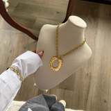 Molten Oval Necklace