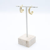 Half Glitter Hoop - Lunéah