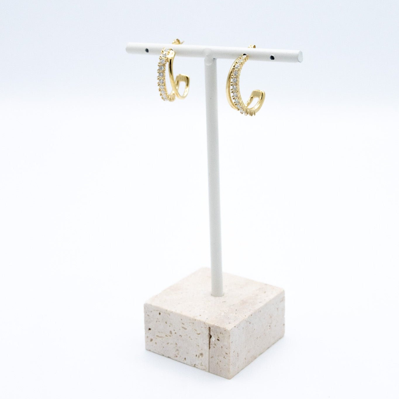 Half Glitter Hoop - Lunéah