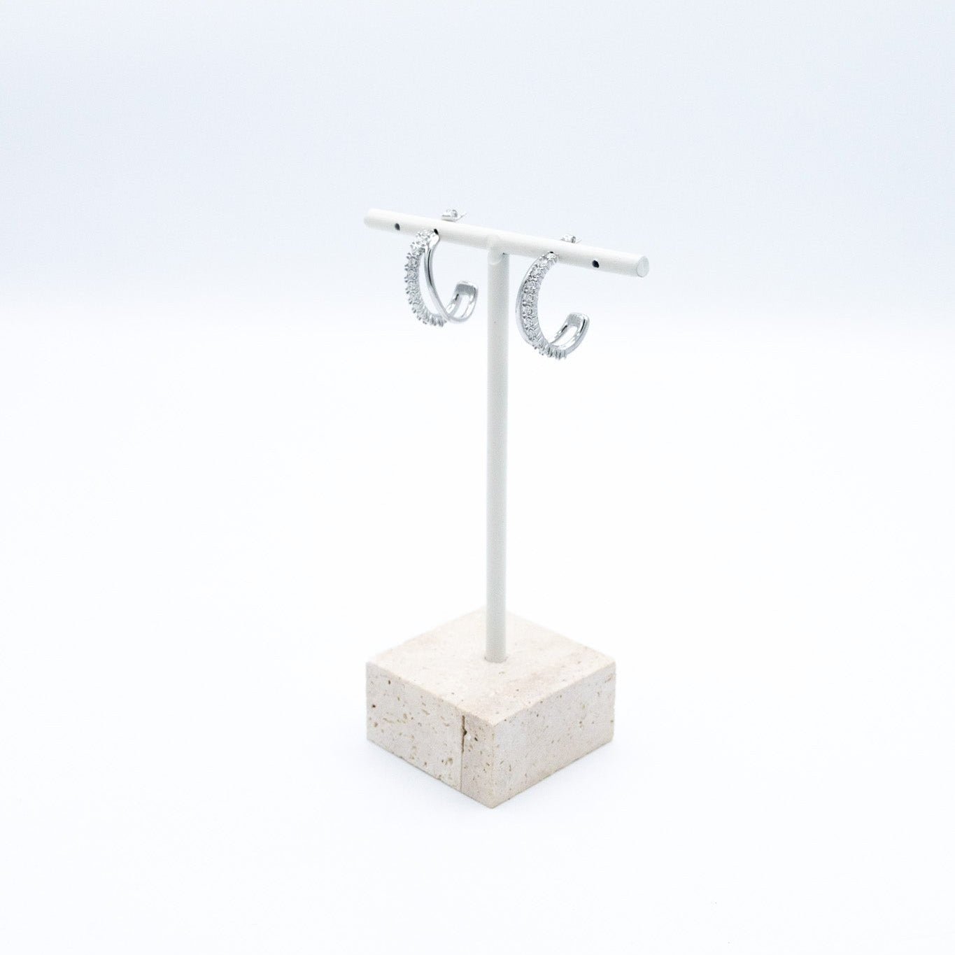 Half Glitter Hoop - Lunéah