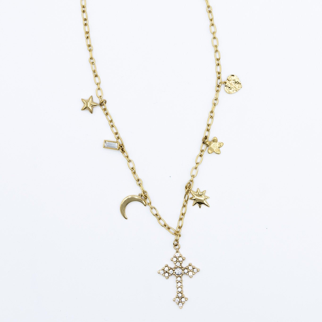 Stellar Cross Necklace - Lunéah