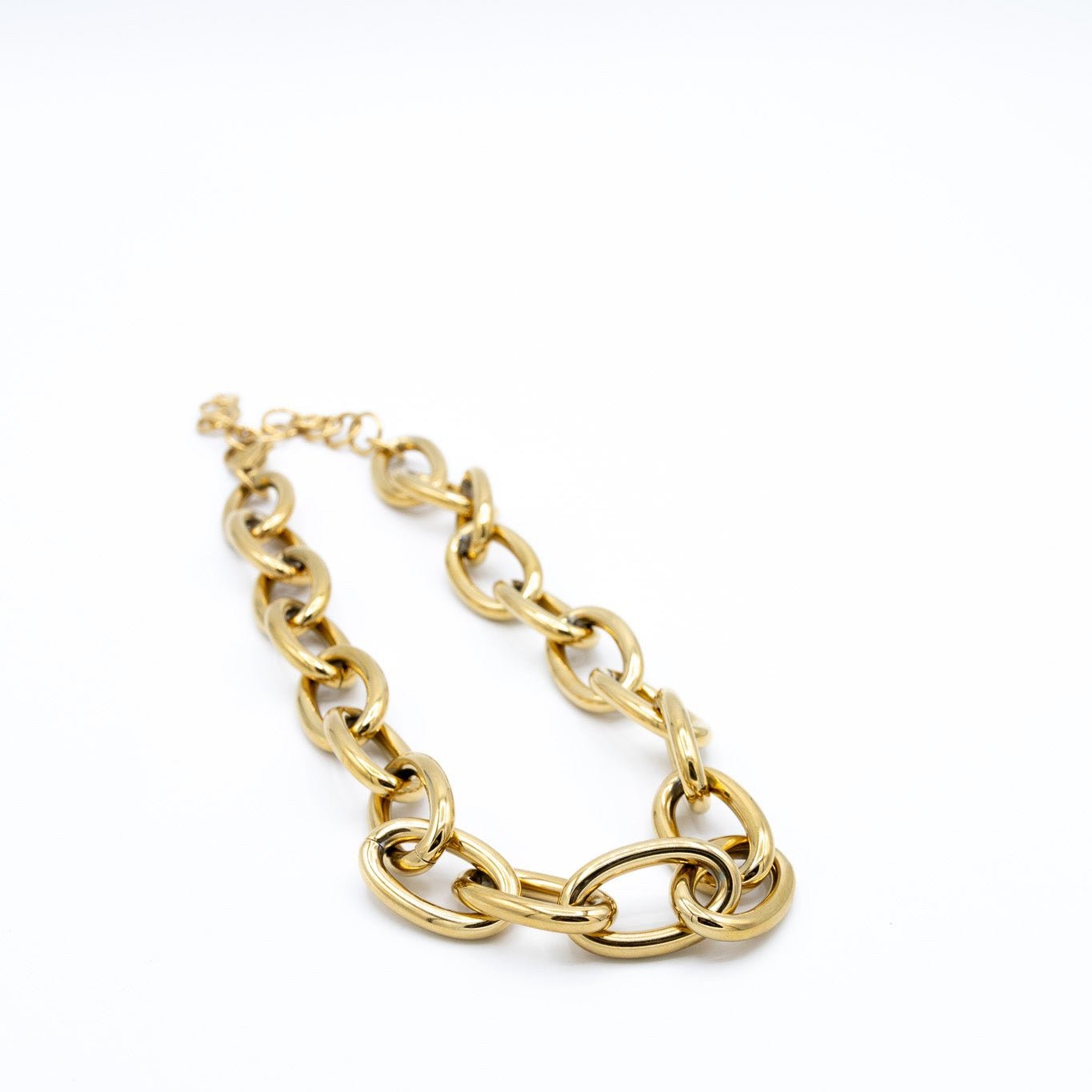 Chunky Oval Link Necklace - Lunéah