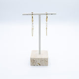 Pearl Drop Chain Earrings - Lunéah