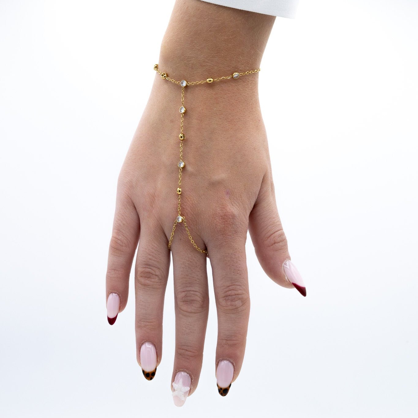 Shimmer Beads Hand Chain - Lunéah