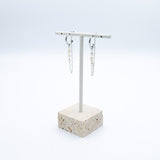 Pearl Drop Chain Earrings - Lunéah