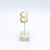 Beaded Statement Hoops