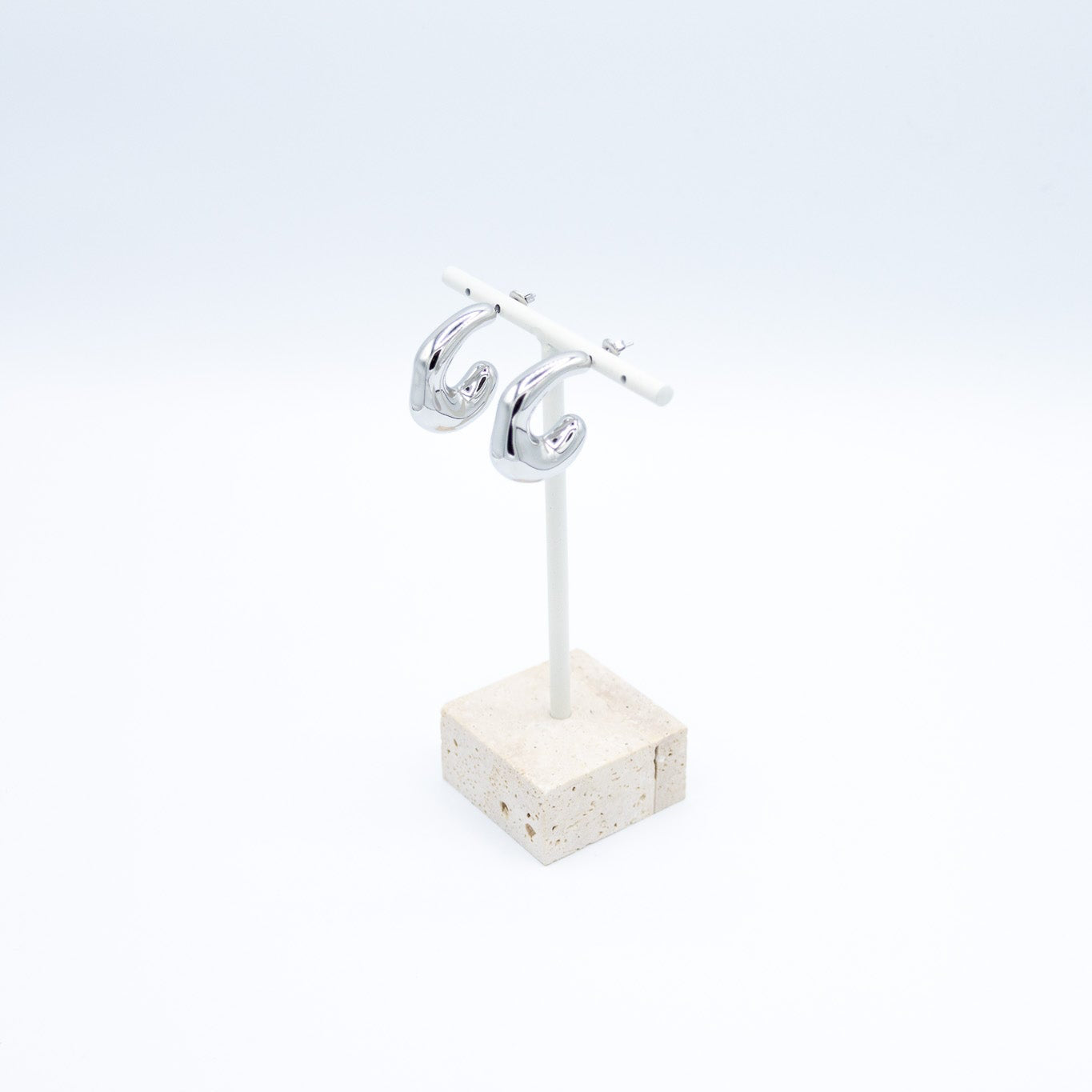 Molten Hoop Earrings