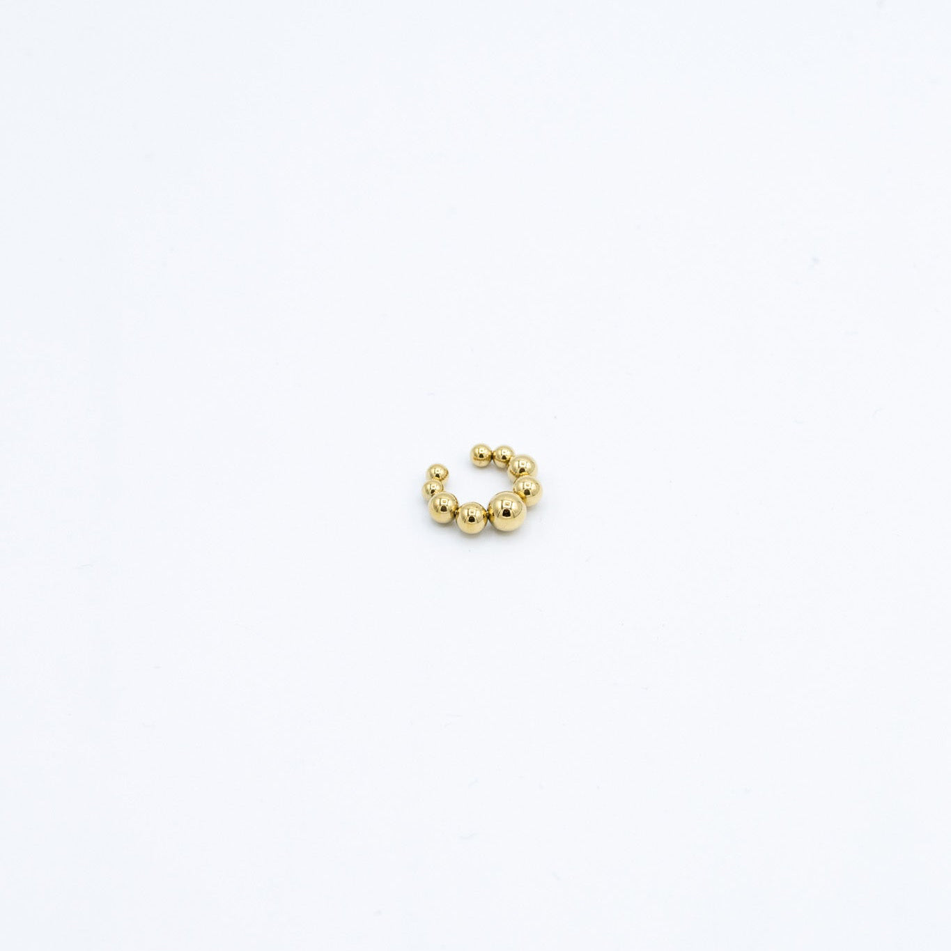 Gold Bubble Ear Cuff